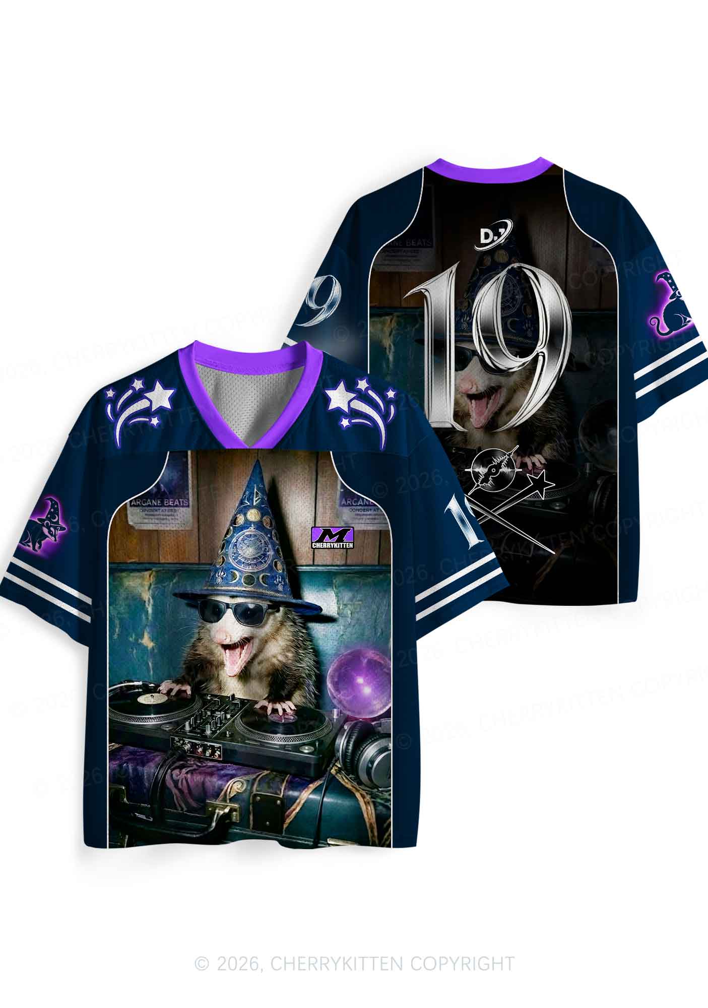 Wizard Opossum DJ Y2K Sport Jersey Shirts Cherrykitten