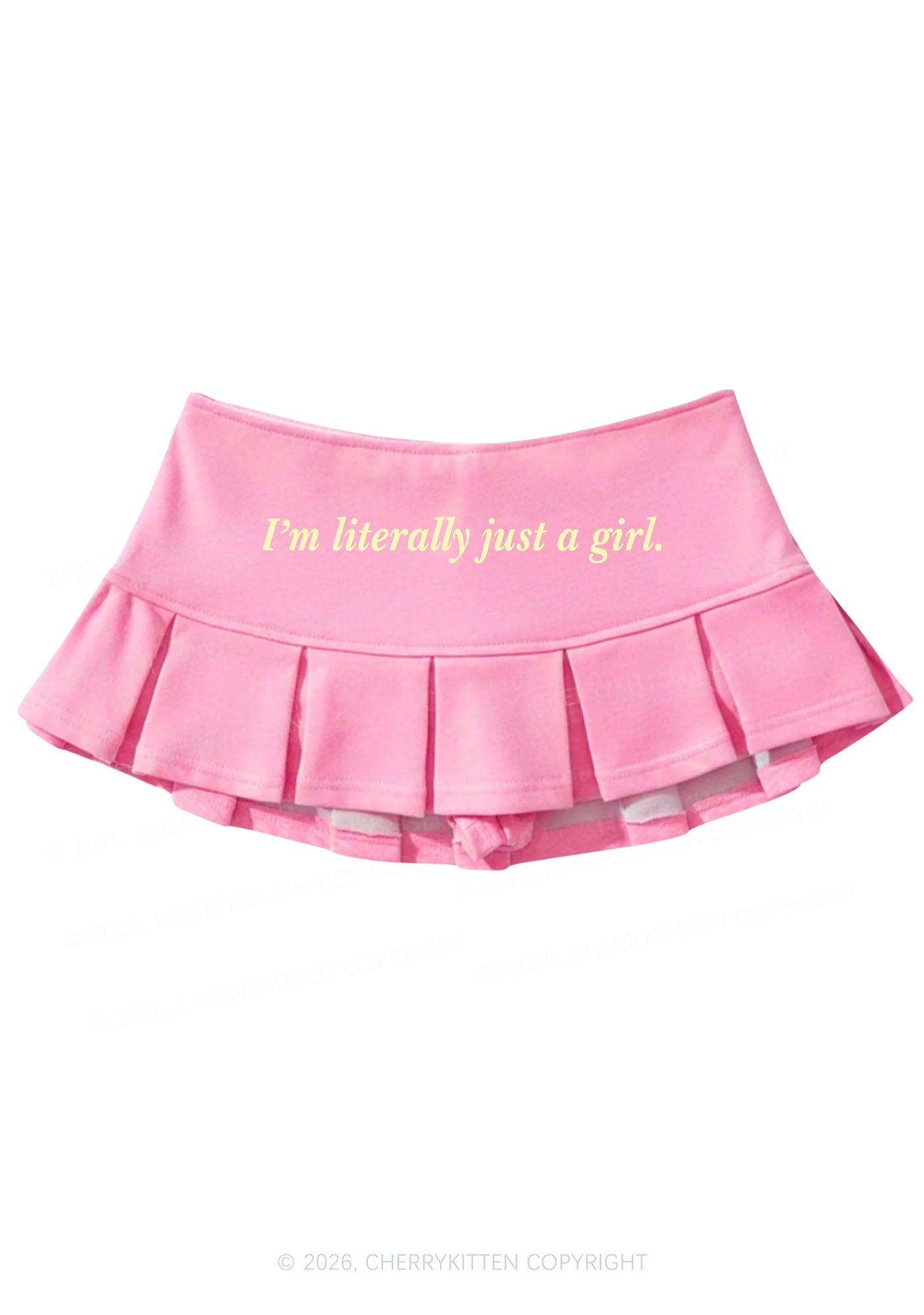 Literally Just A Girl Y2K Mini Pleated Skirts Cherrykitten