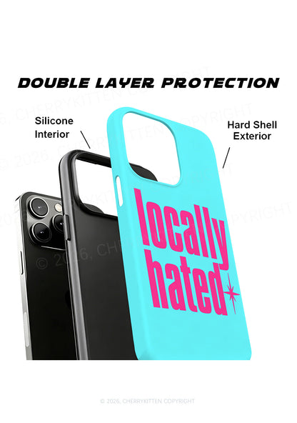 Locally Hated On Blue Y2K Phone Case Cherrykitten