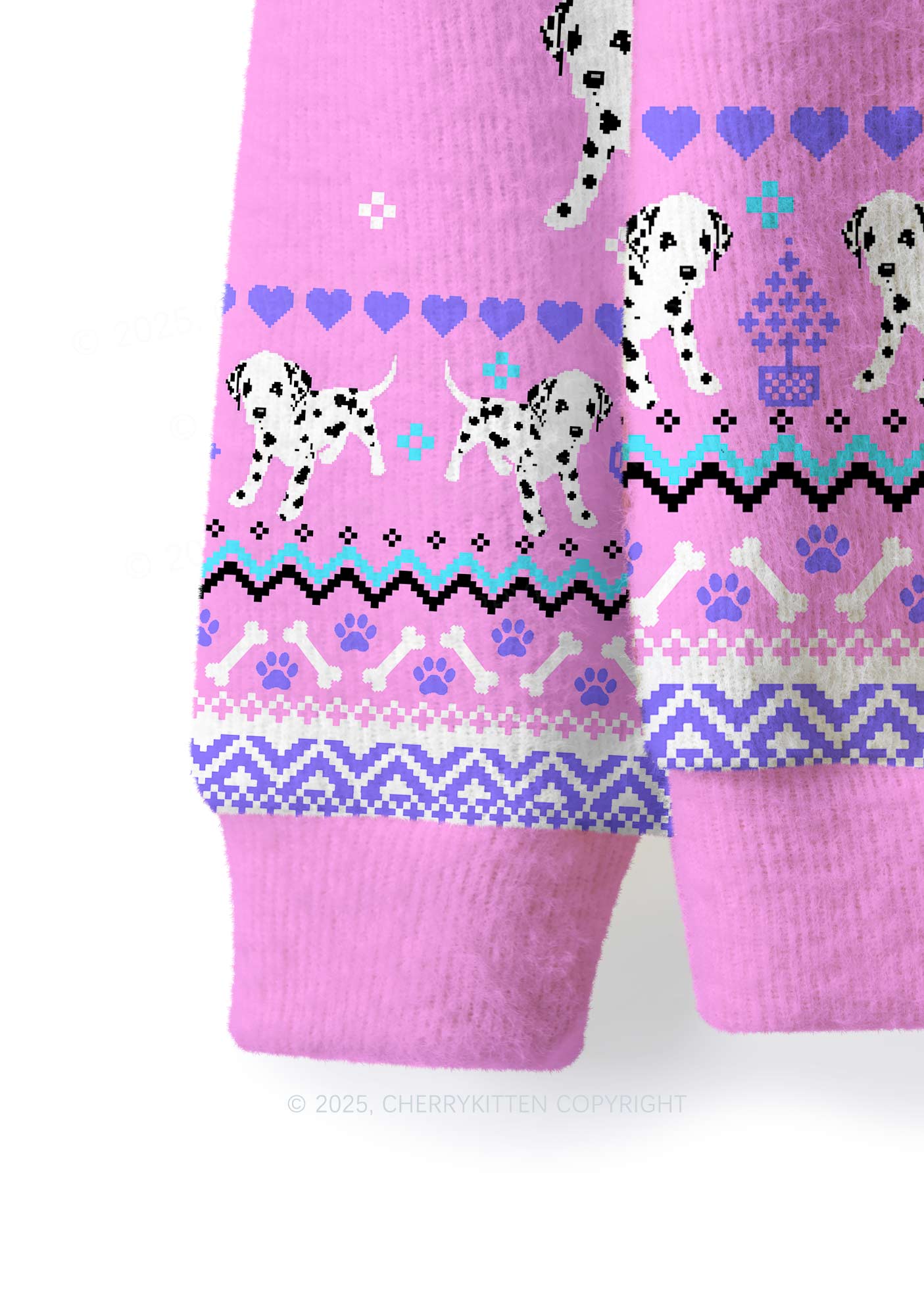 Boys Make Gr8 Pets Y2K Christmas Knit Sweatshirt Cherrykitten