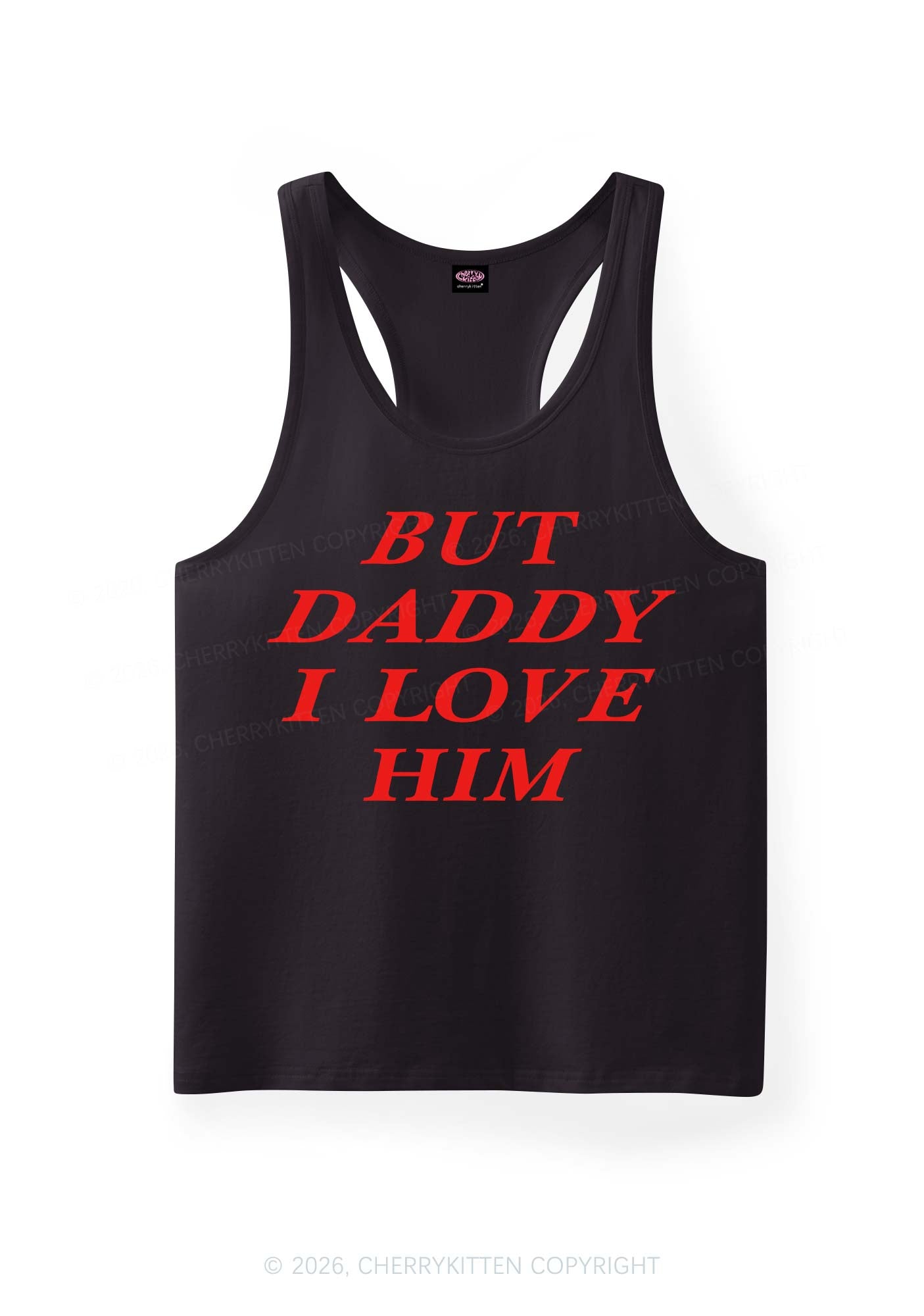 But Daddy I Love Him Pride Y2K Men Racerback Tank Top Cherrykitten
