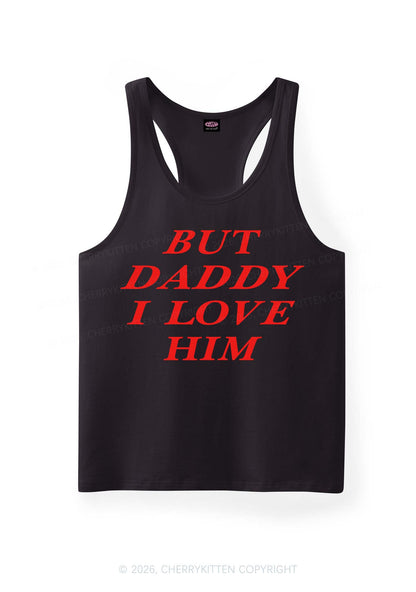 But Daddy I Love Him Pride Y2K Men Racerback Tank Top Cherrykitten