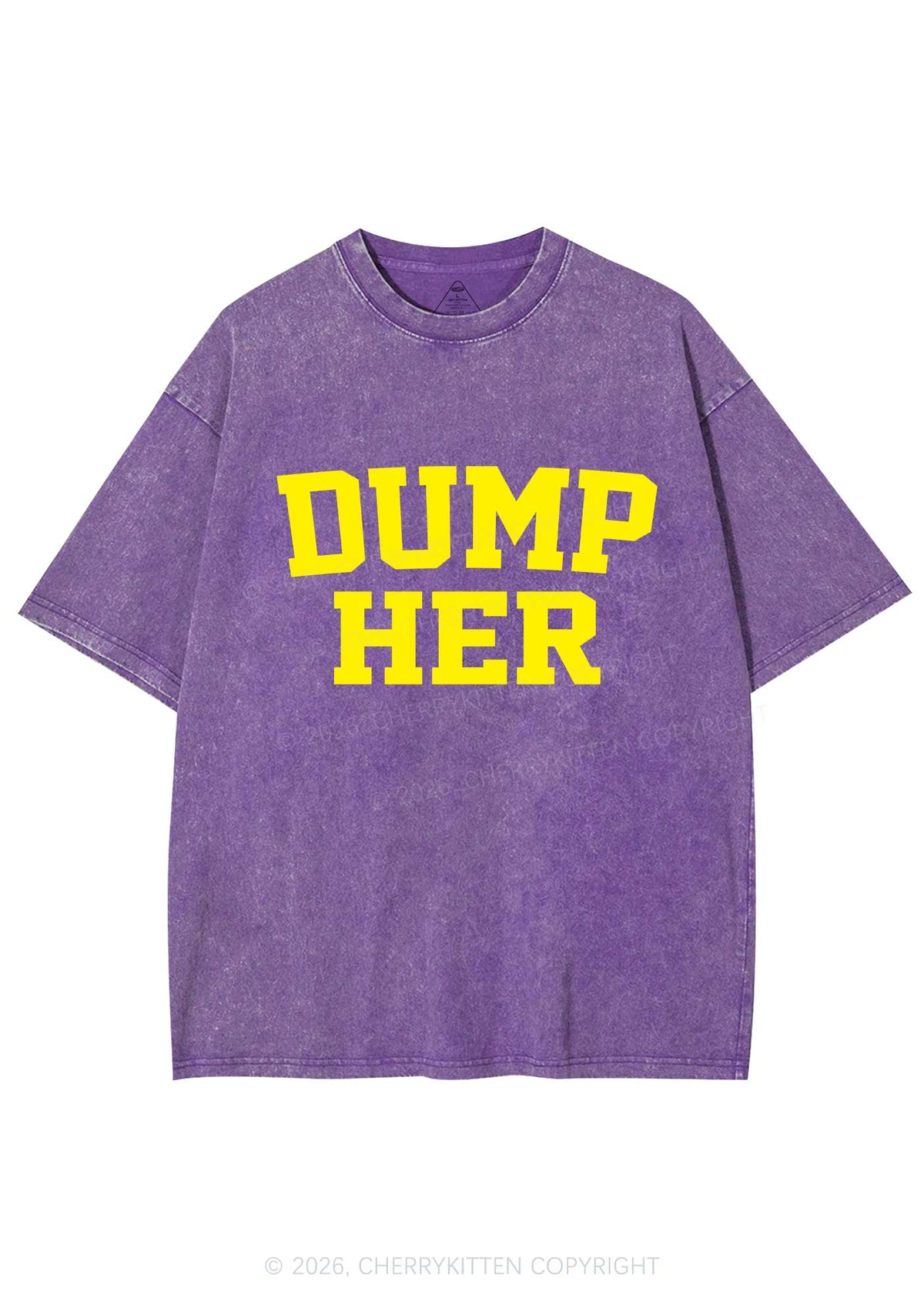Dump Her Y2K Shirts Washed Tee Cherrykitten