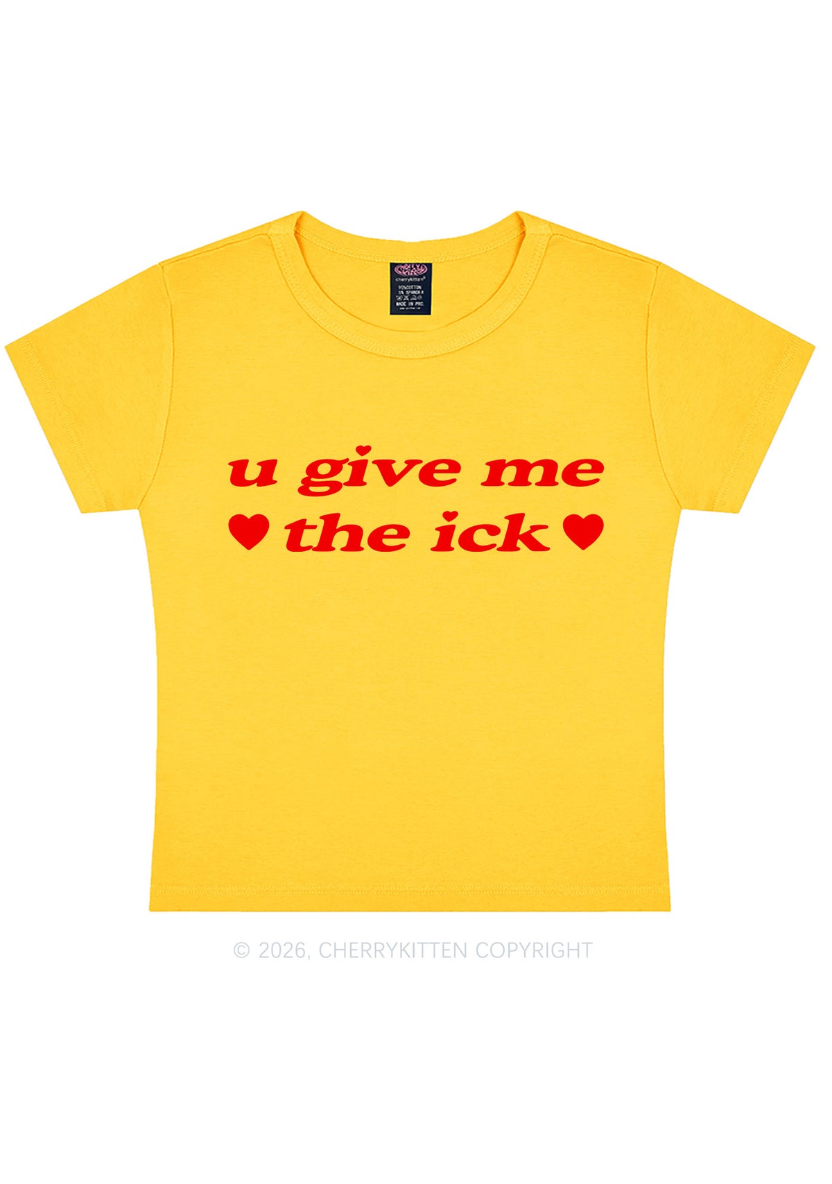 Give Me Ick Y2K Baby Tee Cherrykitten