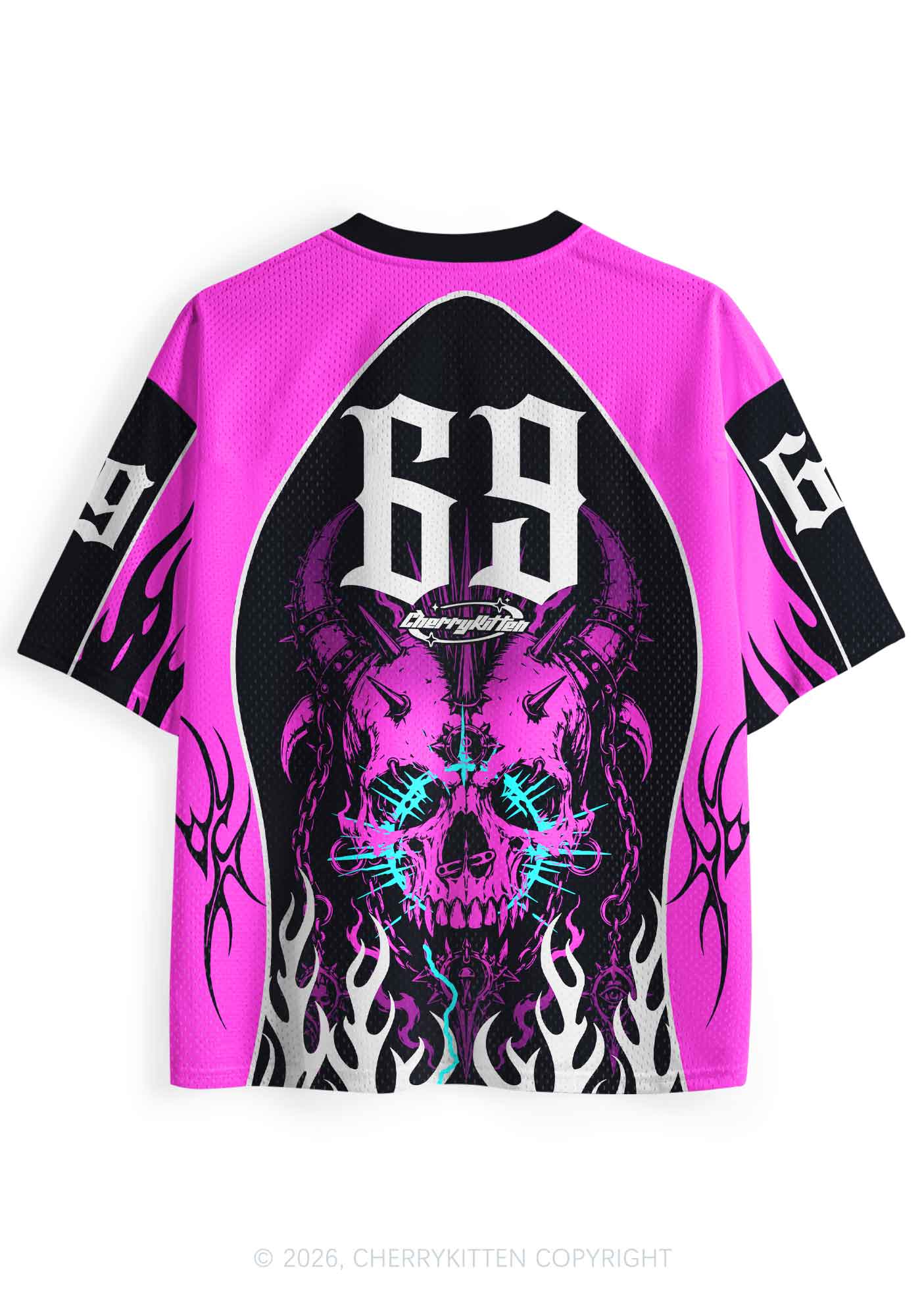 Halloween Total Skull Y2K Sport Jersey Shirts Cherrykitten