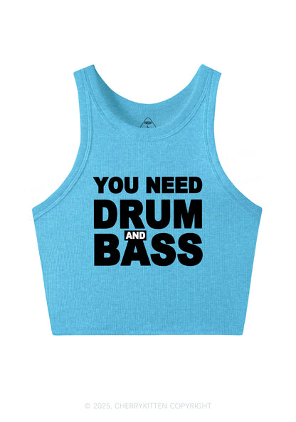 Need Drum And Bass Y2K Crop Tank Top Cherrykitten