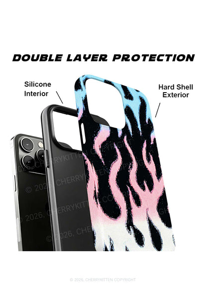 Trans Flame Pride Y2K Phone Case Cherrykitten