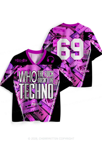 Who Doesnt Like Techno Y2K Sport Jersey Shirts Cherrykitten