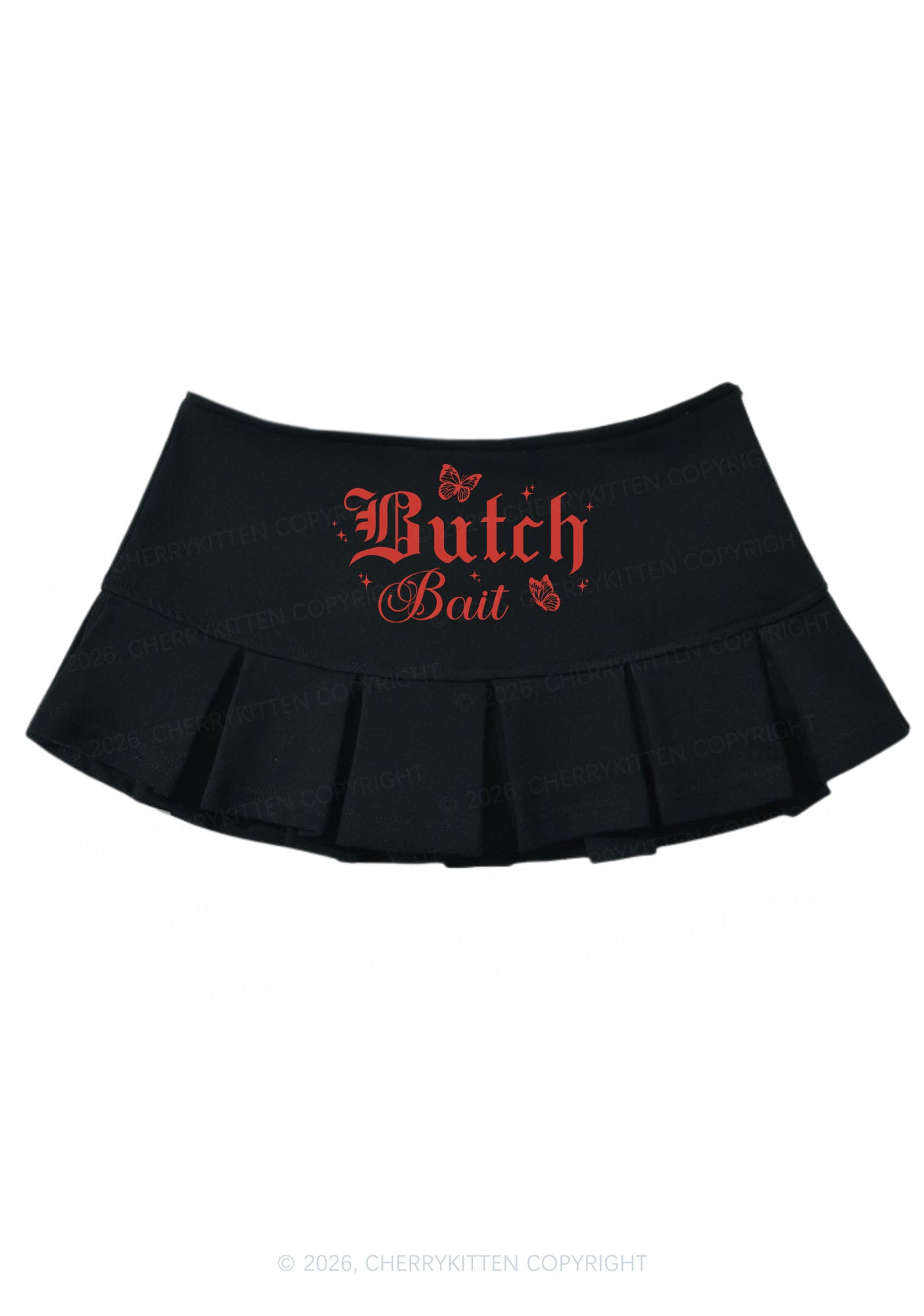 Butch Bait Pride Y2K Mini Pleated Skirts Cherrykitten