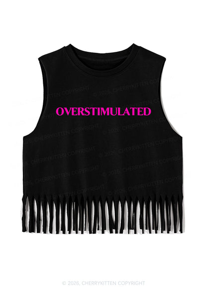 Overstimulated Y2K Fringe Tank Top Cherrykitten