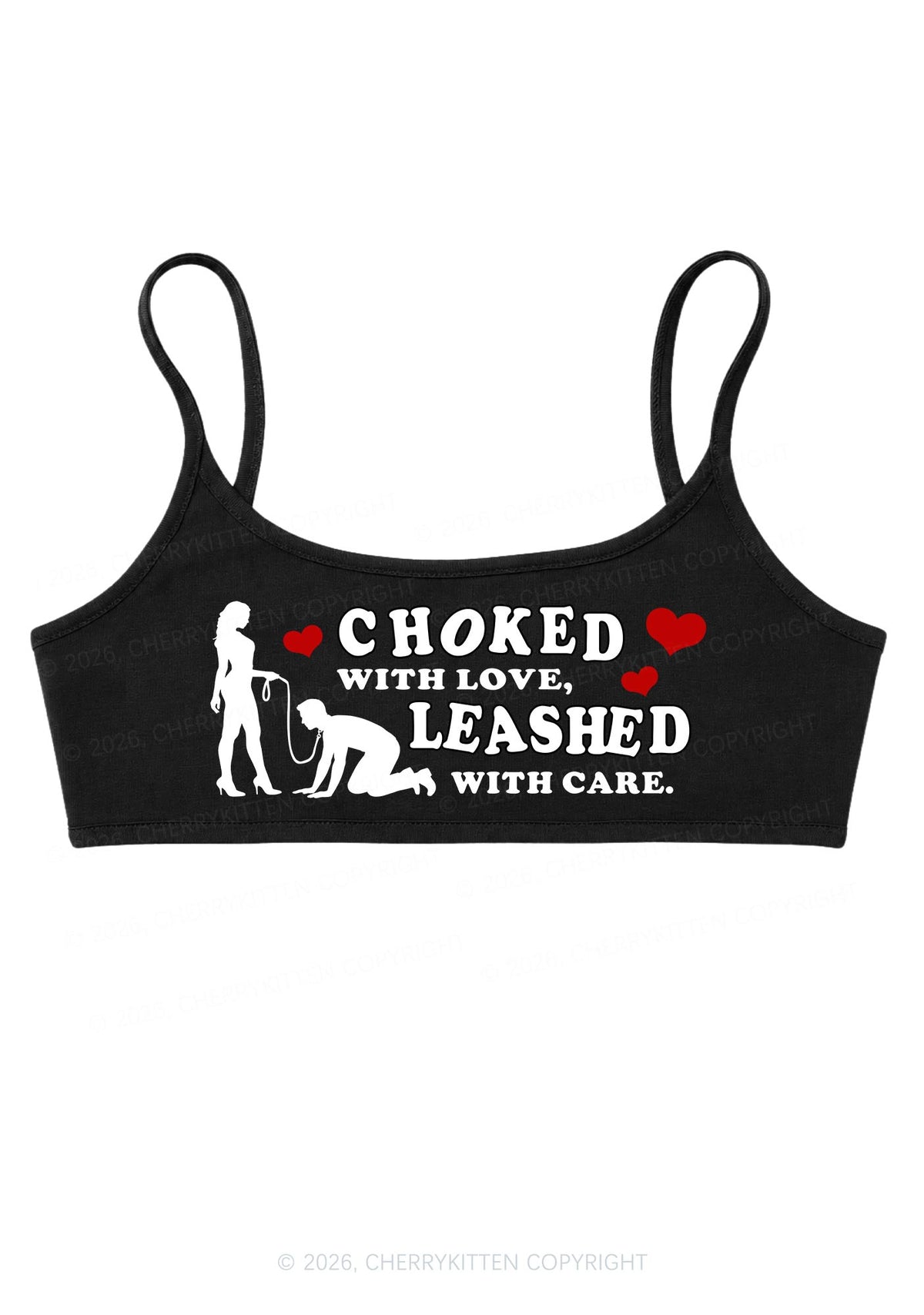 Choked With Love Y2K Super Crop Cami Cherrykitten