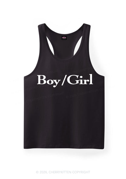 Boy Or Girl Pride Y2K Men Racerback Tank Top Cherrykitten