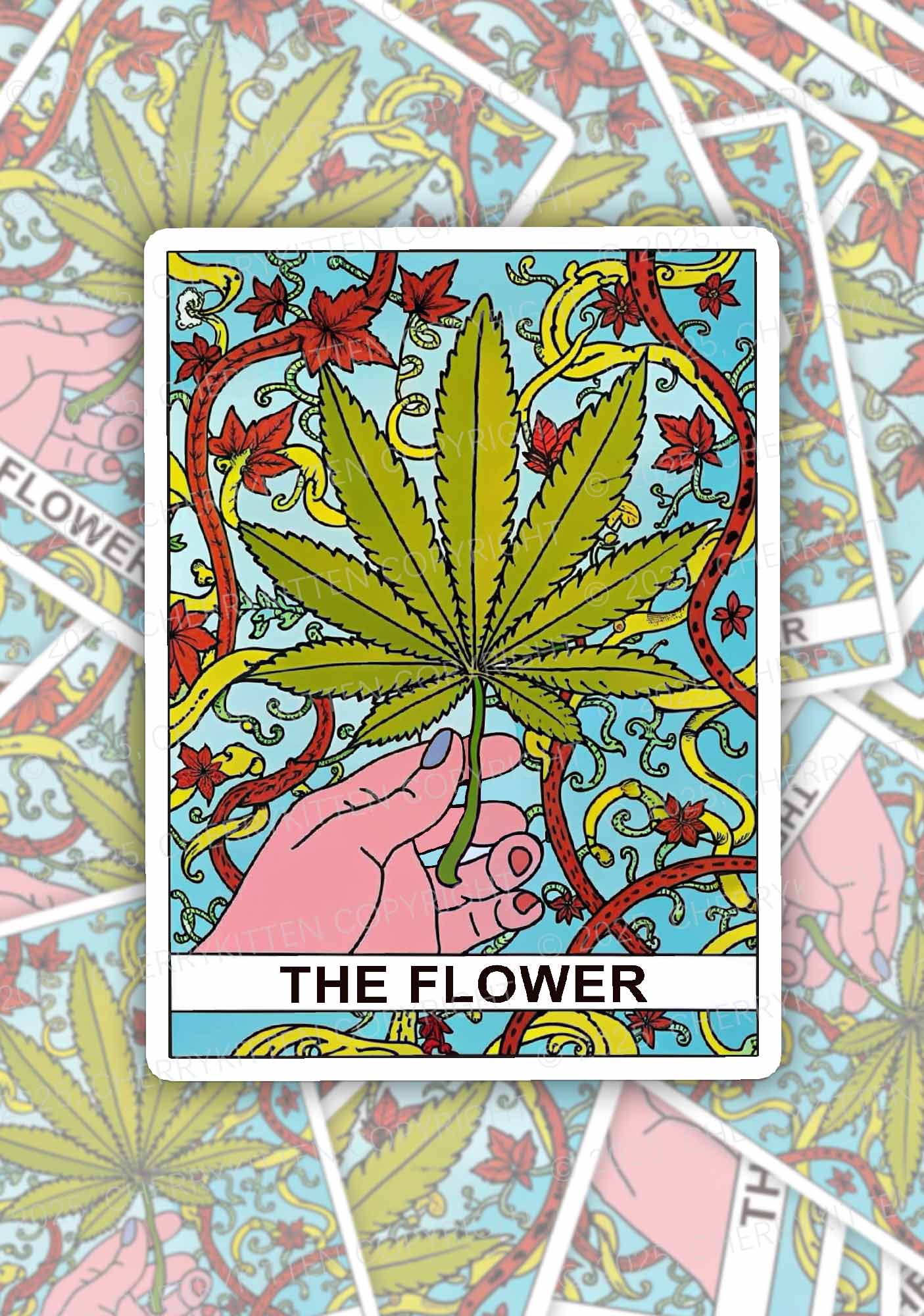 The Flower 1Pc Y2K Sticker Cherrykitten