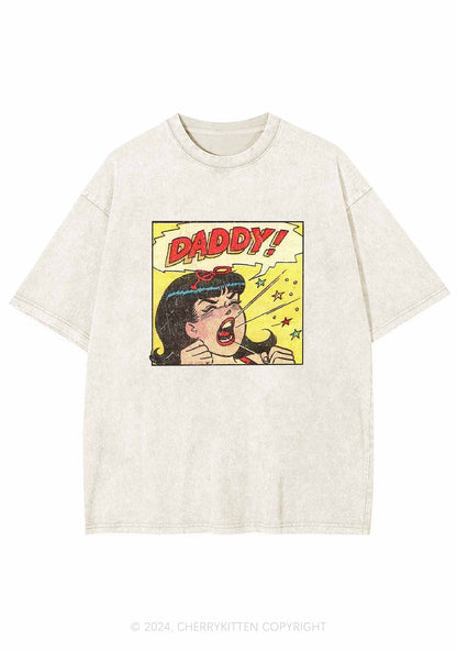 Call For Daddy Y2K Washed Tee Cherrykitten