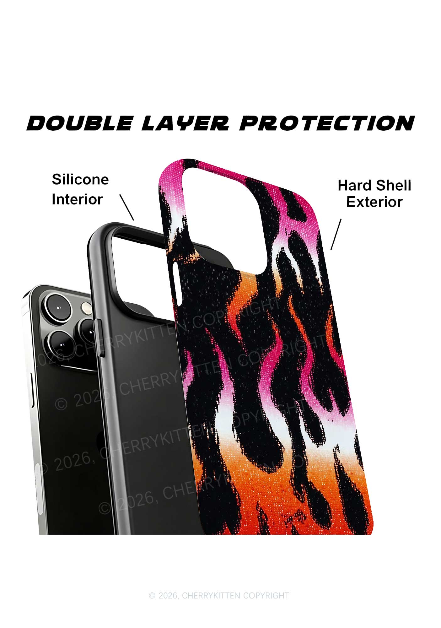 Lesbian Flame Pride Y2K Phone Case Cherrykitten
