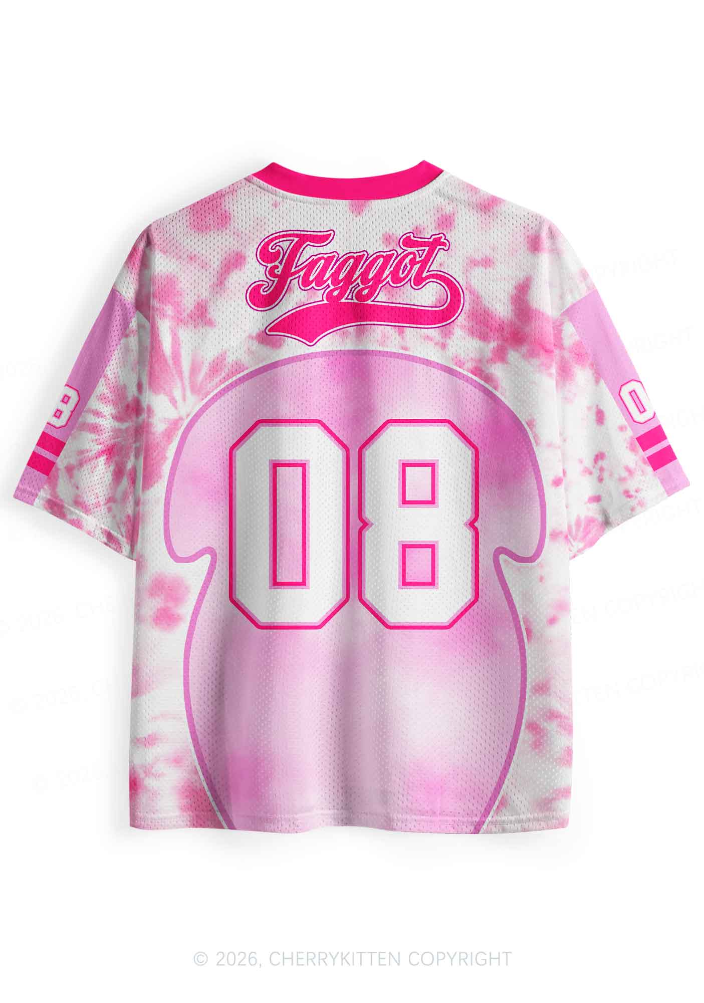 Pink Tie Dye Faggot Pride Y2K Sport Jersey Shirts Cherrykitten