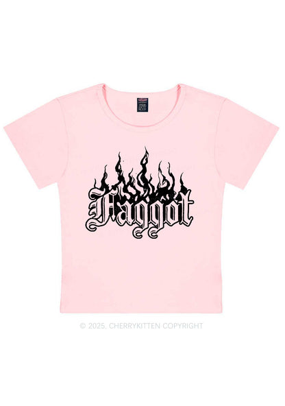 Halloween Goth Faggot Pride Y2K Baby Tee Cherrykitten