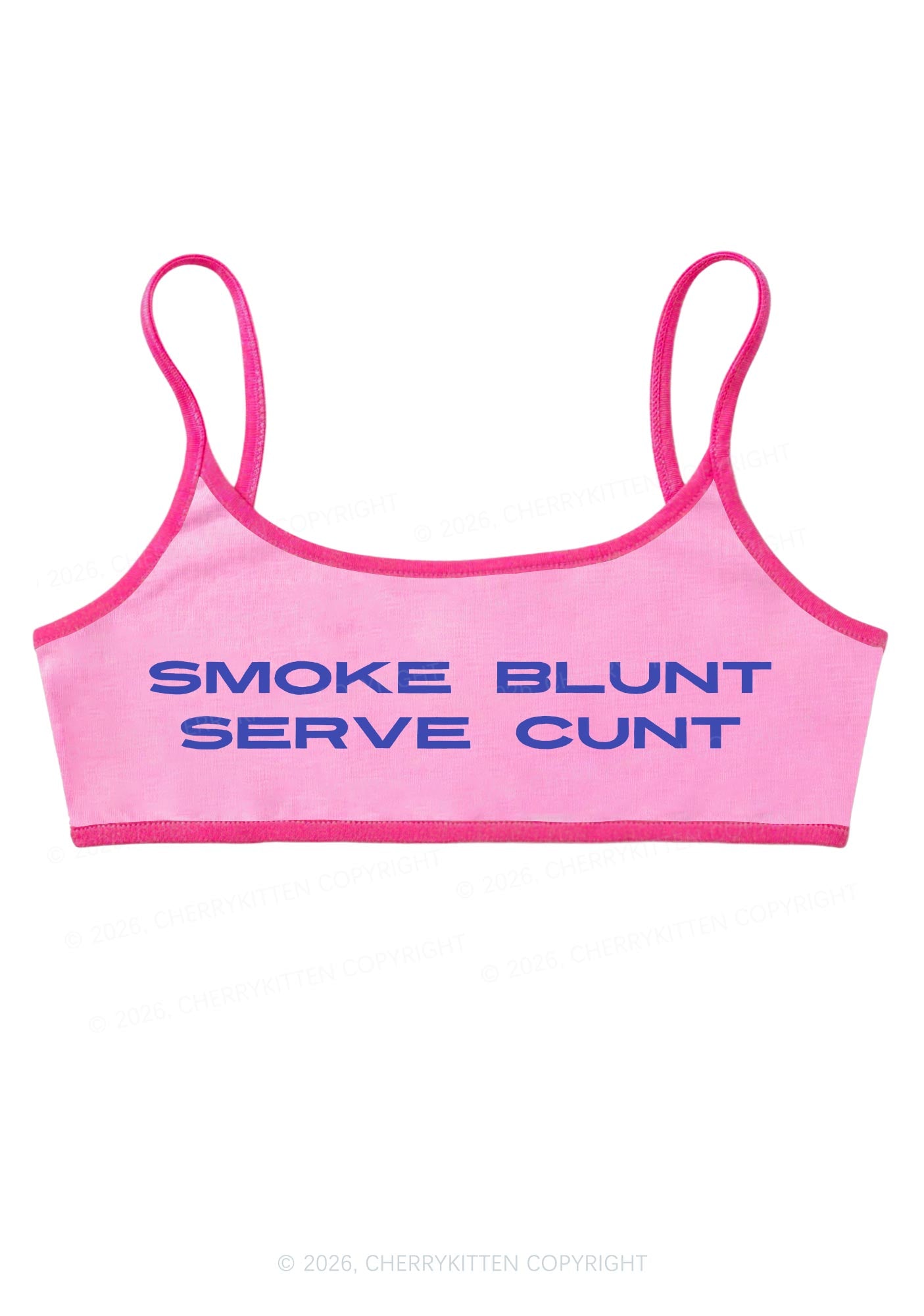Smoke Blunt Y2K Super Crop Cami Cherrykitten