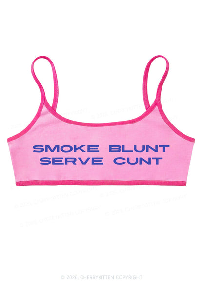 Smoke Blunt Y2K Super Crop Cami Cherrykitten