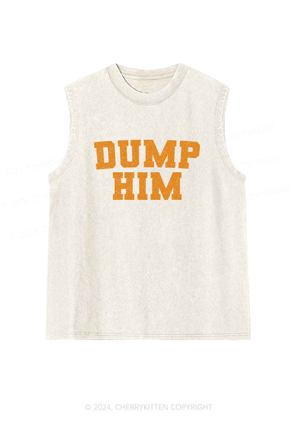 Dump Him Y2K Washed Tank Cherrykitten