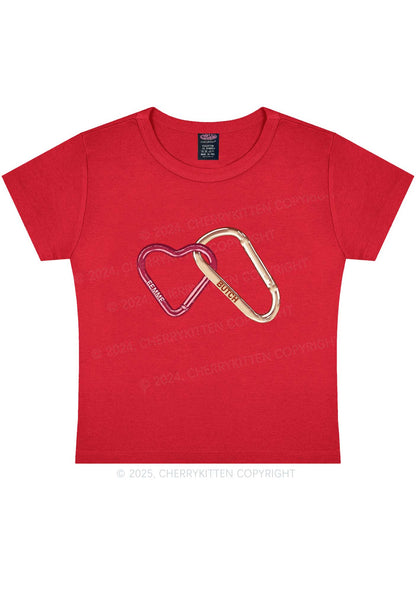 Femme Butch Y2K Baby Tee Cherrykitten