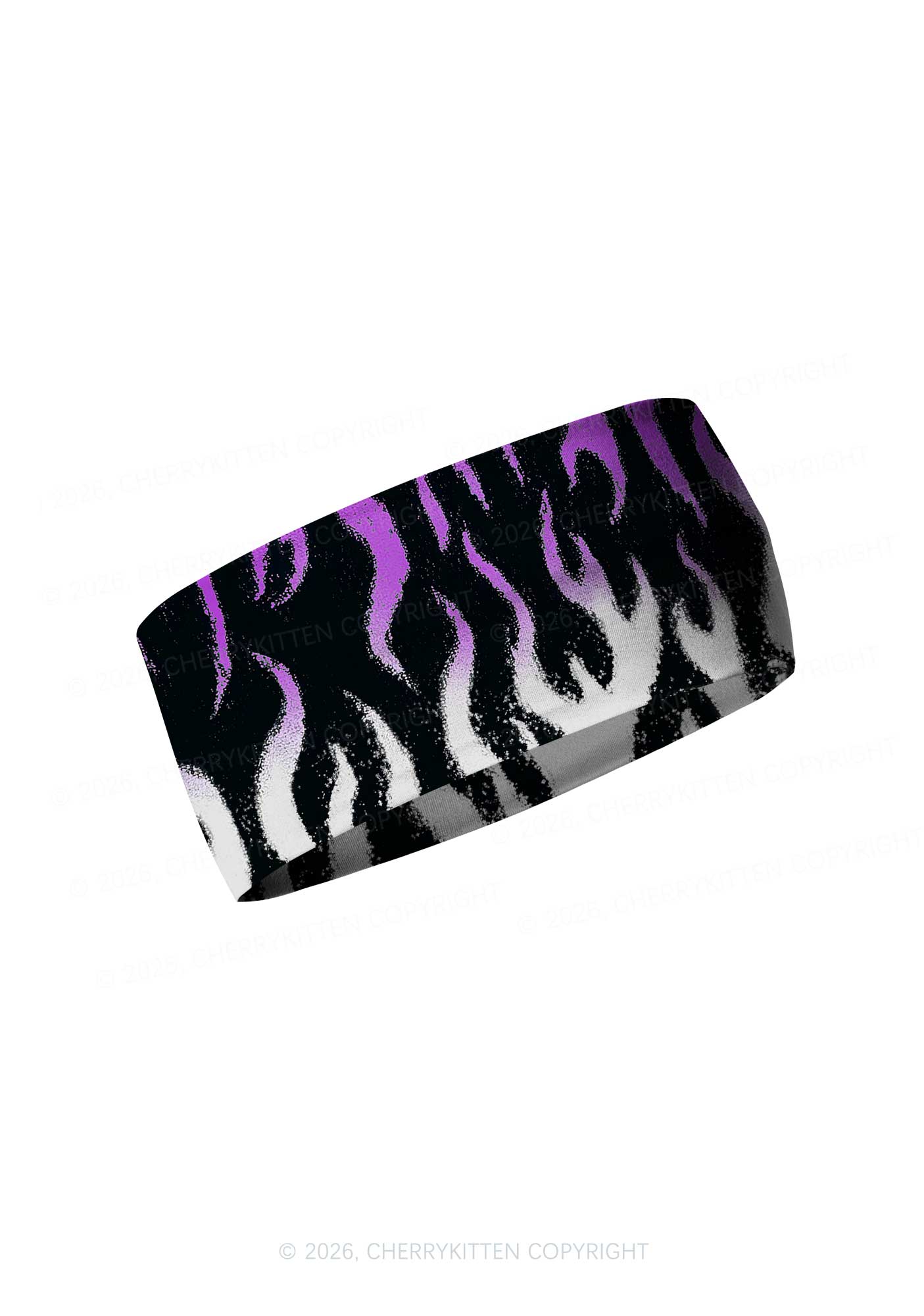 Asexual Flame Pride Y2K Print Headband Cherrykitten