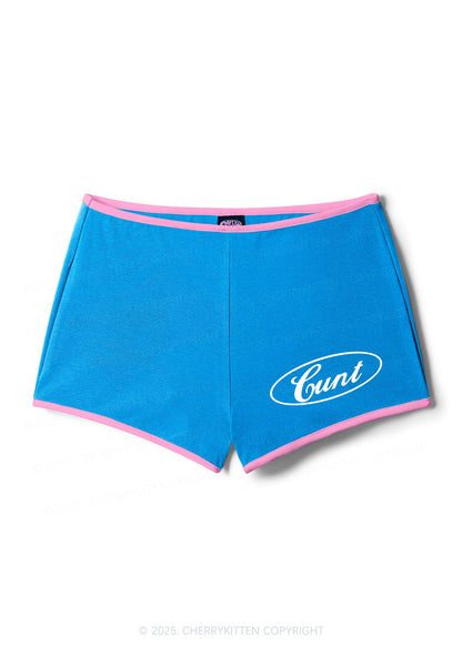 Oval Cxxt Y2K Contrast Mini Shorts Cherrykitten