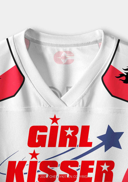 Custom Girl Kisser Pride Y2K Crop Sport Jersey Shirts Cherrykitten