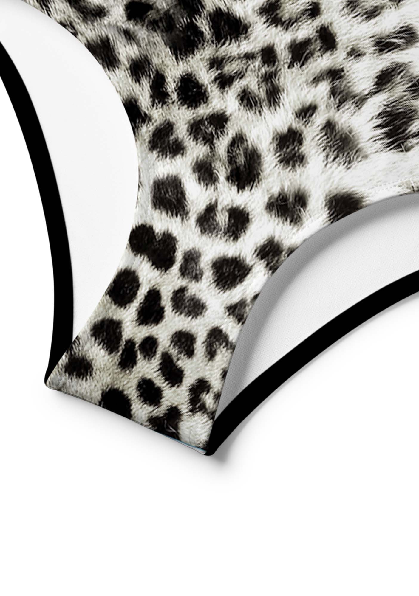 Snow Leopard Y2K Print Bikini Set Cherrykitten