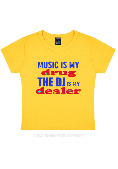 Music Is My Drxg Y2K Baby Tee Cherrykitten