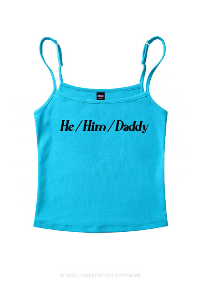 He Him Daddy Pride Y2K Spaghetti Strap Cami Cherrykitten