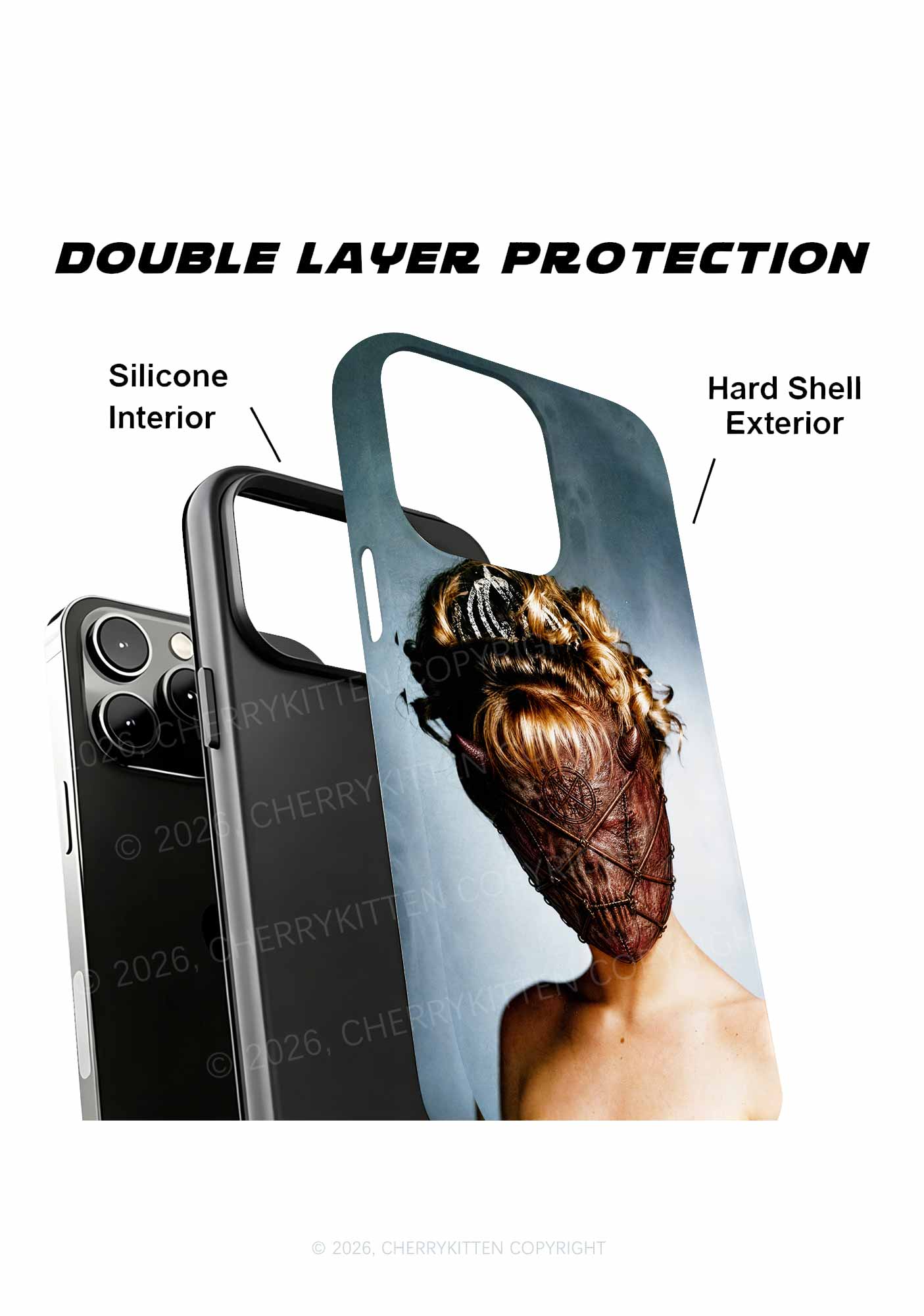 Halloween Demon Mask Woman Y2K Phone Case Cherrykitten