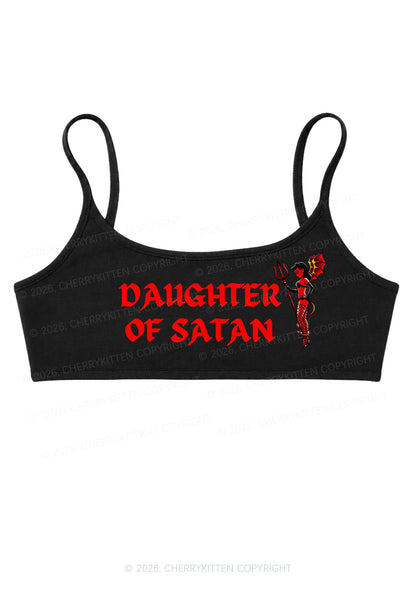 Halloween Daughter Of Satan Y2K Super Crop Cami Cherrykitten