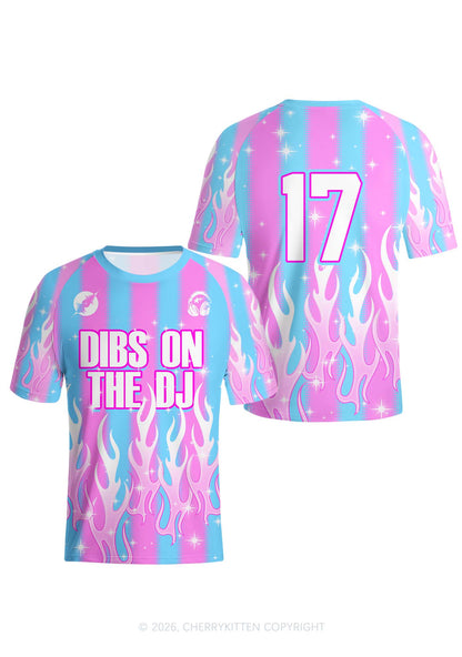 Dibs On The DJ Y2K Football Jersey Shirts Cherrykitten