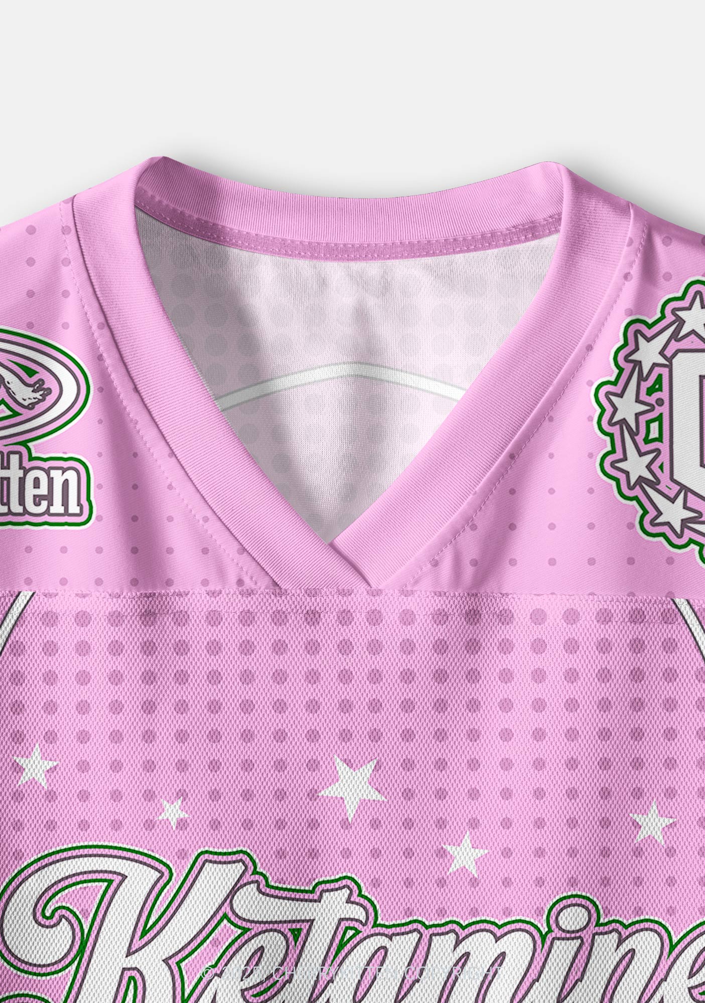 Custom Pink Star Ketamxxe Y2K Crop Sport Jersey Shirts Cherrykitten