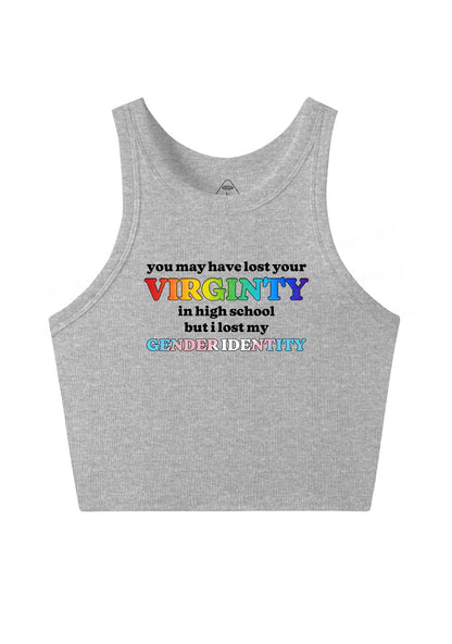 I Lost My Gender Identity Pride Y2K Crop Tank Top Cherrykitten
