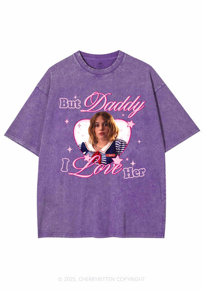 Daddy I Love RB Pride Y2K Shirts Washed Tee Cherrykitten