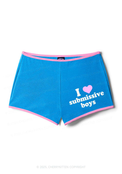 I Love S Boys Y2K Booty Shorts Cherrykitten