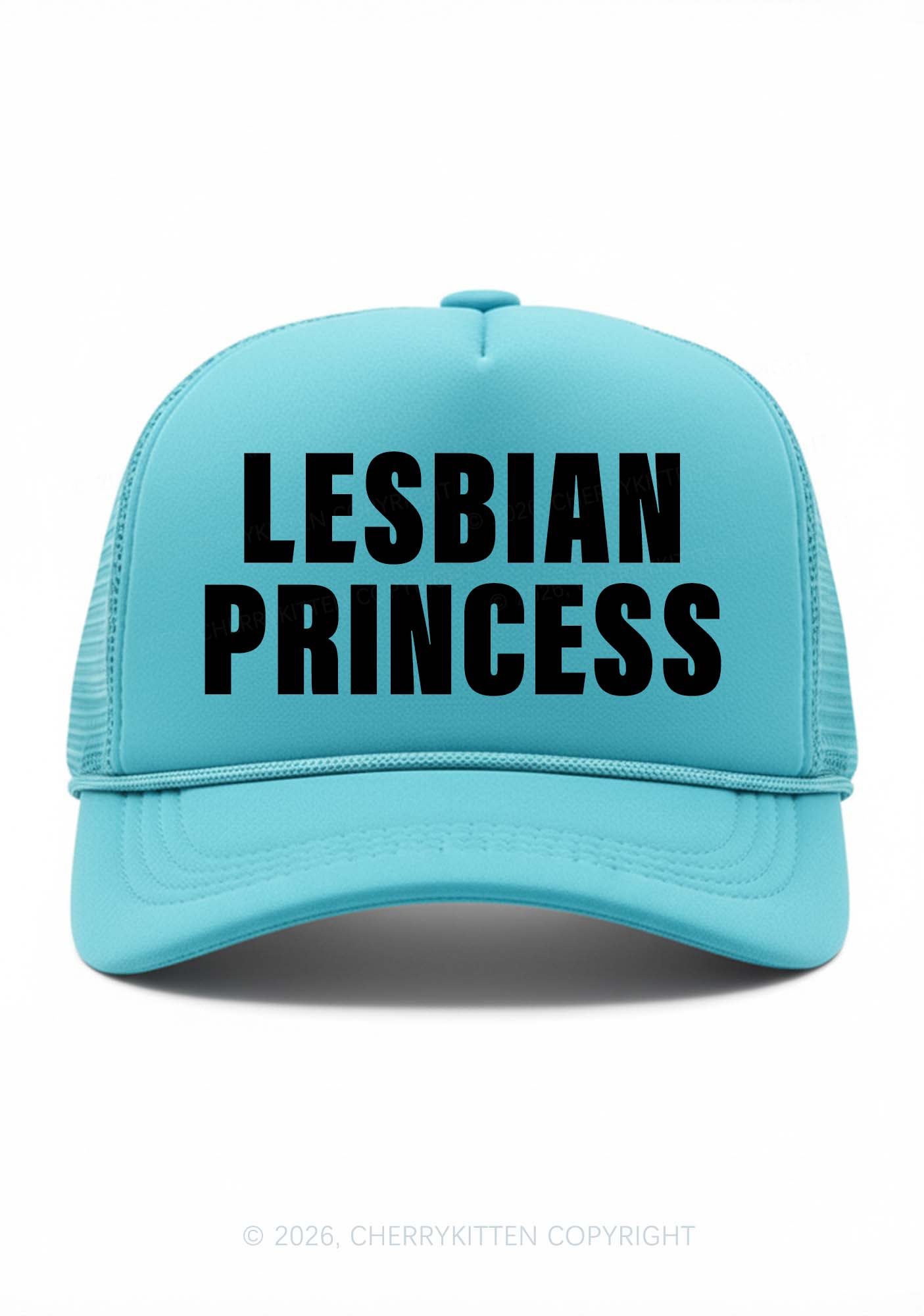 Lesbian Princess Pride Y2K Trucker Hat Cherrykitten