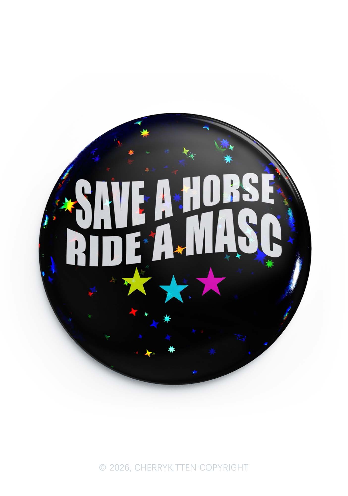 Ride A Masc Pride 1Pc Y2K Pin Badge Cherrykitten