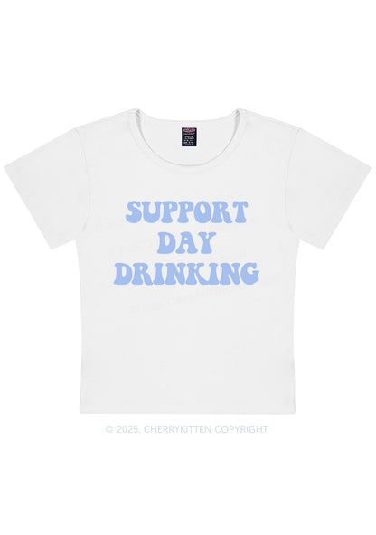 Curvy Support Day Drinking Y2K Baby Tee Cherrykitten