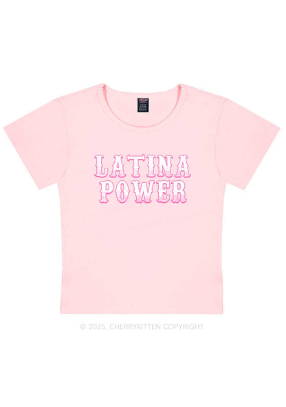 Latina Power Y2K Baby Tee Cherrykitten