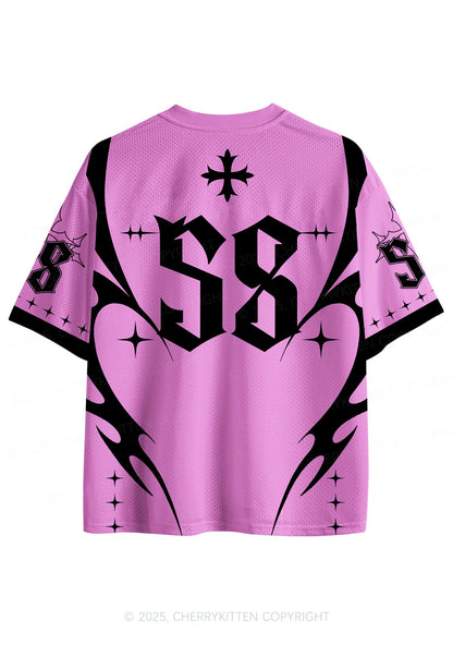 Custom Pink Flame Cxxt Y2K Sport Jersey Shirts Cherrykitten