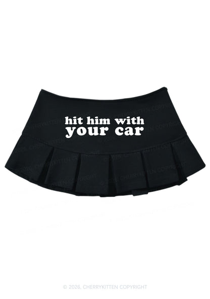 Hit Him Y2K Mini Pleated Skirts Cherrykitten