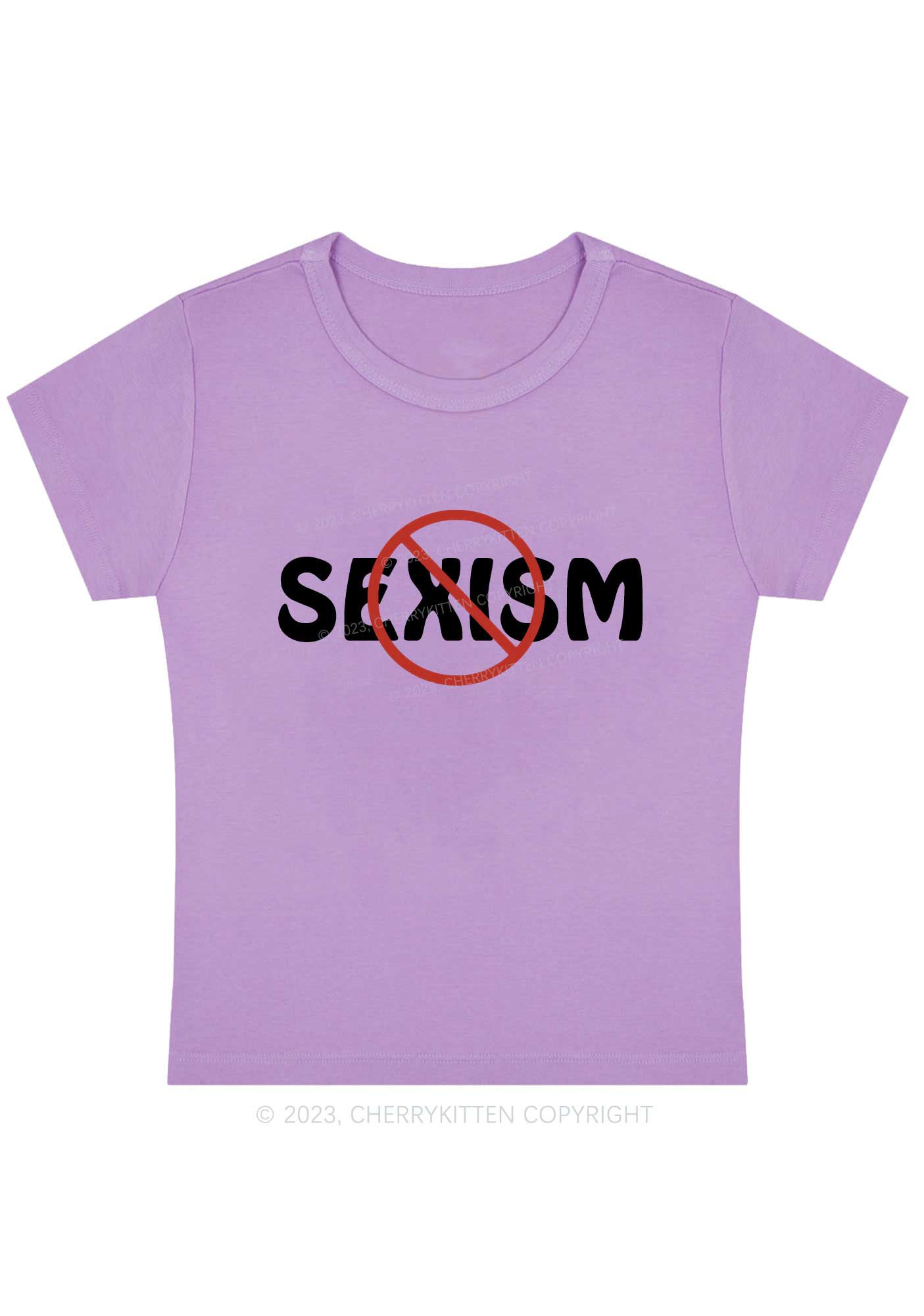 Curvy Stop Sexism Baby Tee Cherrykitten
