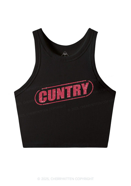 Cuntry Y2K Crop Tank Top Cherrykitten