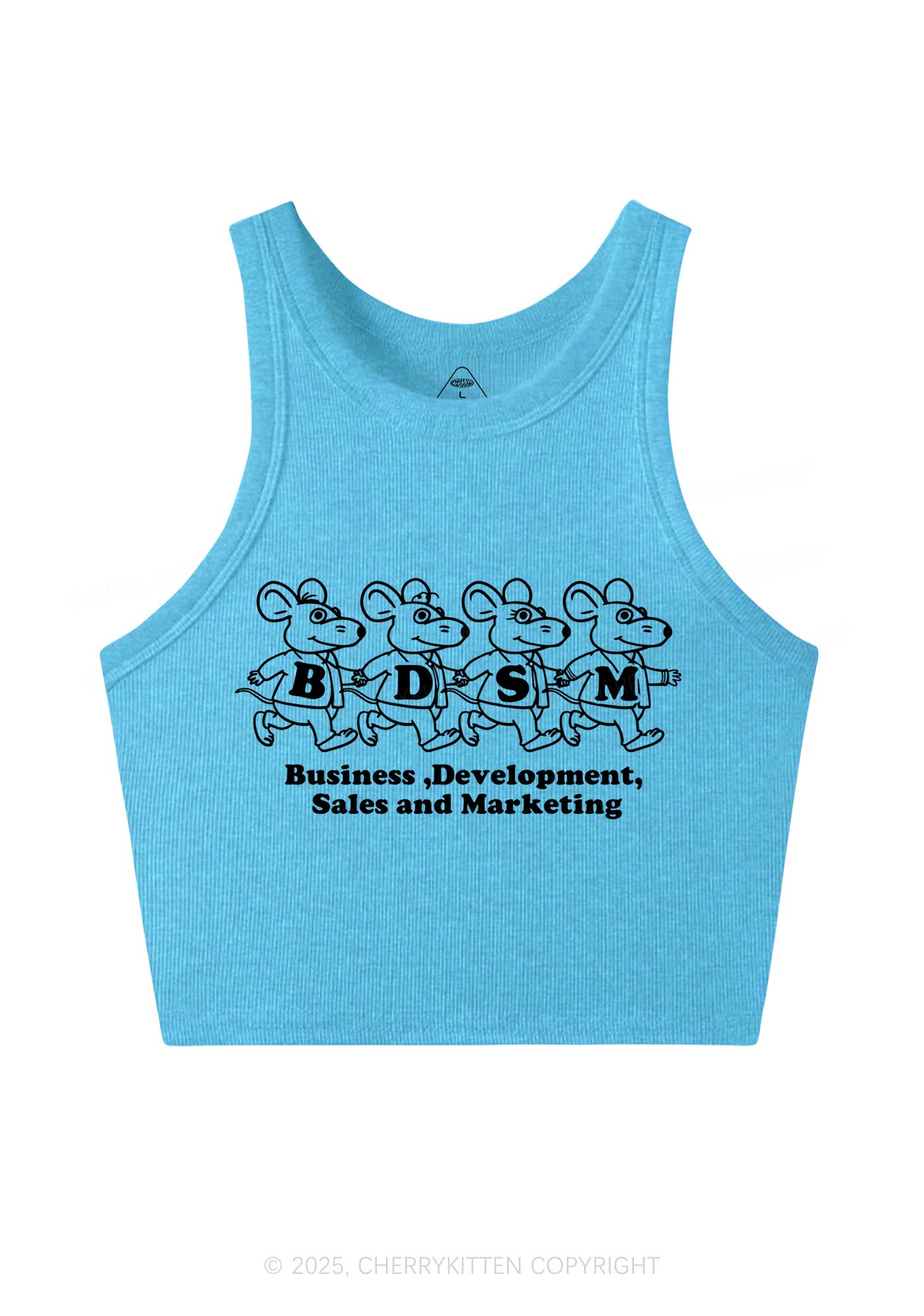 BDSM Rats Y2K Crop Tank Top Cherrykitten