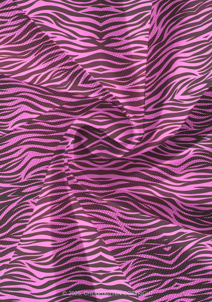 Pink Zebra Y2K Print Mini Layered Skirt Cherrykitten