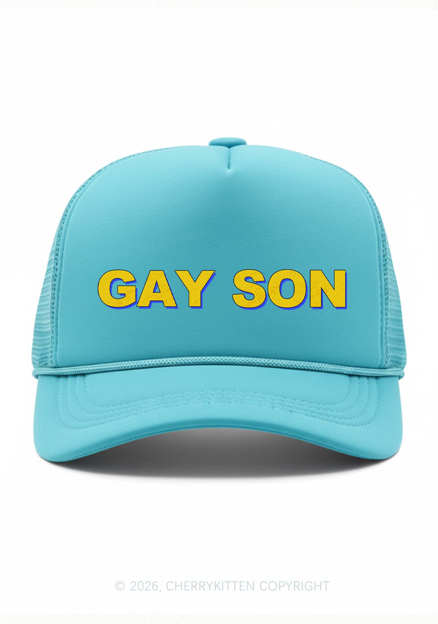 Gay Son Pride Y2K Trucker Hat Cherrykitten