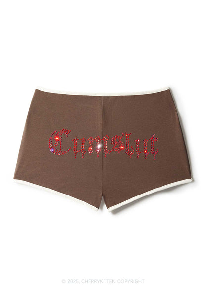 Rhinestone Cxmslxt Y2K Booty Shorts Cherrykitten